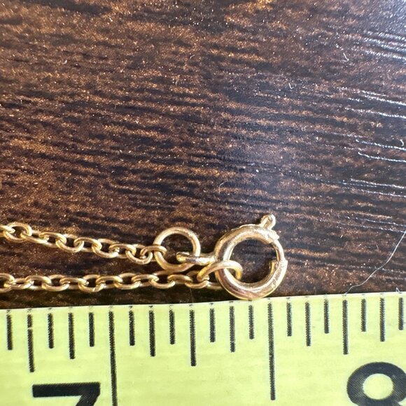 Gold & Silver Tone Butterfly Chain Necklace Spring Ring Clasp Size 15" Length - Picture 11 of 11